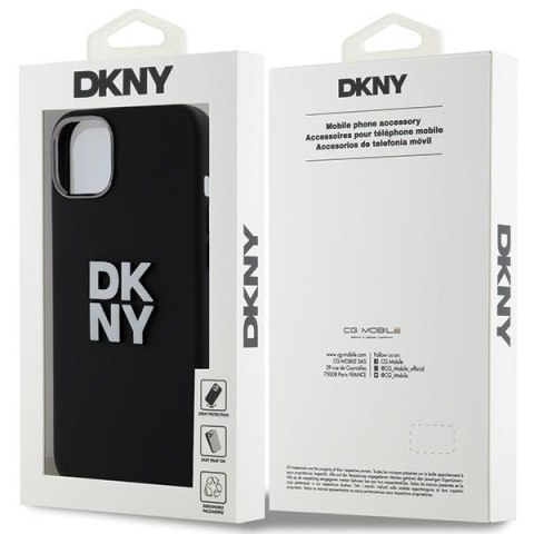 DKNY DKHCP15MSMCBSK iPhone 15 Plus / 14Plus 6.7" czarny/black hardcase Liquid Silicone Metal Logo