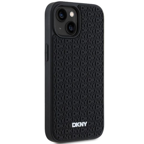 DKNY DKHCP15S3DRPWK iPhone 15 / 14 / 136.1" czarny/black hardcase 3D Rubber Repeat Pattern