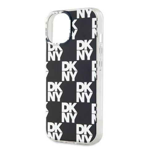 DKNY DKHCP15SHDLCEK iPhone 15 / 14 / 136.1" czarny/black hardcase IML Checkered Mono Pattern