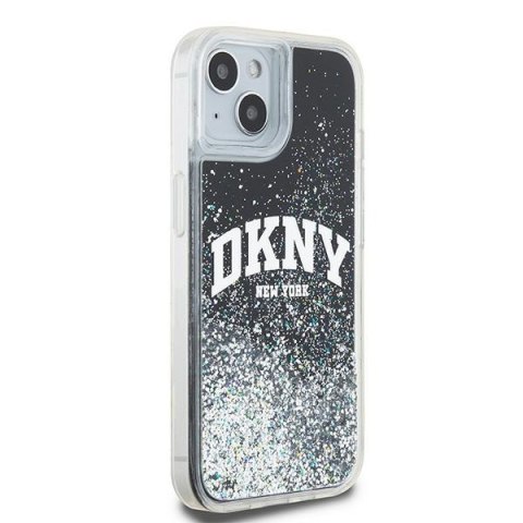 DKNY DKHCP15SLBNAEK iPhone 15 / 14 / 136.1" czarny/black hardcase Liquid Glitter Big Logo