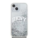 DKNY DKHCP15SLBNAET iPhone 15 / 14 / 13 6.1" biały/white hardcase Liquid Glitter Big Logo