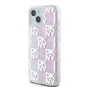 DKNY DKHCP15SLCPEPP iPhone 15 / 14 / 13 6.1" różowy/pink hardcase Liquid Glitter Multilogo