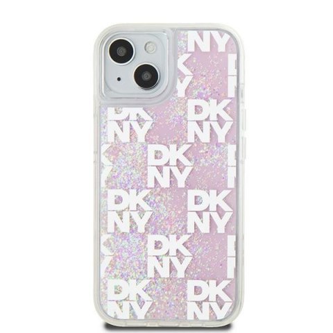 DKNY DKHCP15SLCPEPP iPhone 15 / 14 / 136.1" różowy/pink hardcase Liquid Glitter Multilogo