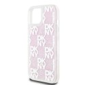 DKNY DKHCP15SLCPEPP iPhone 15 / 14 / 13 6.1" różowy/pink hardcase Liquid Glitter Multilogo