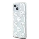 DKNY DKHCP15SLCPEPT iPhone 15 / 14 / 13 6.1" biały/white hardcase Liquid Glitter Multilogo