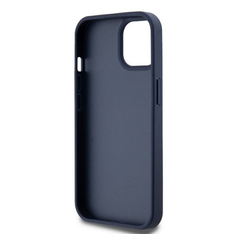 DKNY DKHCP15SPRTHSLB iPhone 15 / 14 / 136.1" niebieski/blue hardcase Leather Mono Stripe & Metal Logo