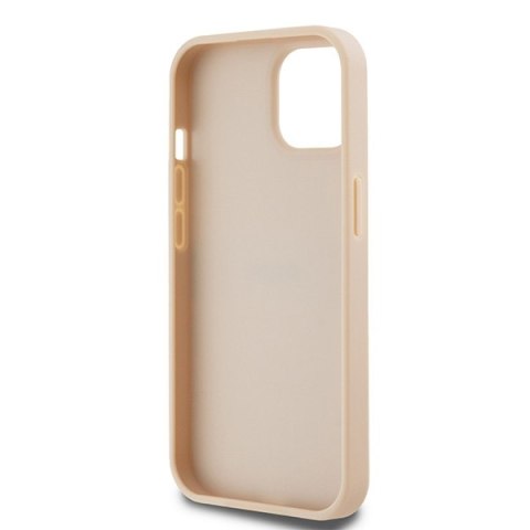 DKNY DKHCP15SPRTHSLP iPhone 15 / 14 / 136.1" różowy/pink hardcase Leather Mono Stripe & Metal Logo
