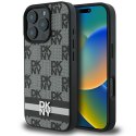 DKNY DKHCP16XPCPTSSK iPhone 16 Pro Max 6,9" czarny/black hardcase Checkered Pattern & Printed Stripes