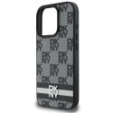 DKNY DKHCP16LPCPTSSK iPhone 16 Pro 6.3" czarny/black hardcase Checkered Pattern & Printed Stripes