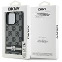 DKNY DKHCP16LPCPTSSK iPhone 16 Pro 6.3" czarny/black hardcase Checkered Pattern & Printed Stripes