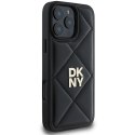 DKNY DKHCP16LPQDSLK iPhone 16 Pro 6.3" czarny/black Quilted Stack Logo