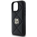 DKNY DKHCP16LPQDSLK iPhone 16 Pro 6.3" czarny/black Quilted Stack Logo