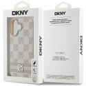 DKNY DKHCP16SPCPTSSP iPhone 16 6.1" różowy/pink hardcase Checkered Pattern & Printed Stripes