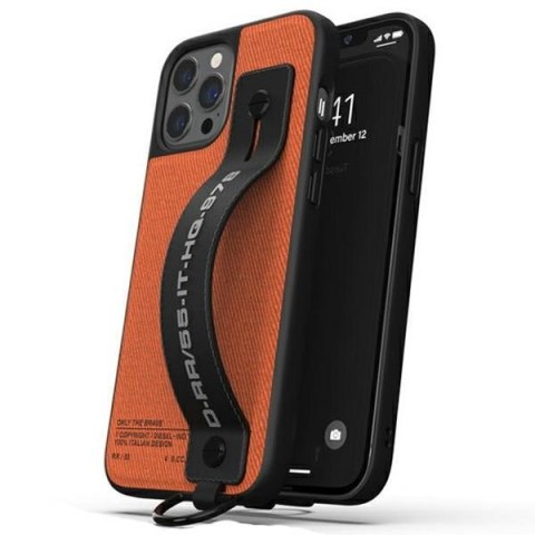 Diesel Handstrap Case Utility Twill iPhone 12 Pro Max czarno-pomarańczowy/black-orange 44289