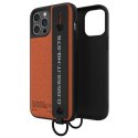 Diesel Handstrap Case Utility Twill iPhone 12 Pro Max czarno-pomarańczowy/black-orange 44289