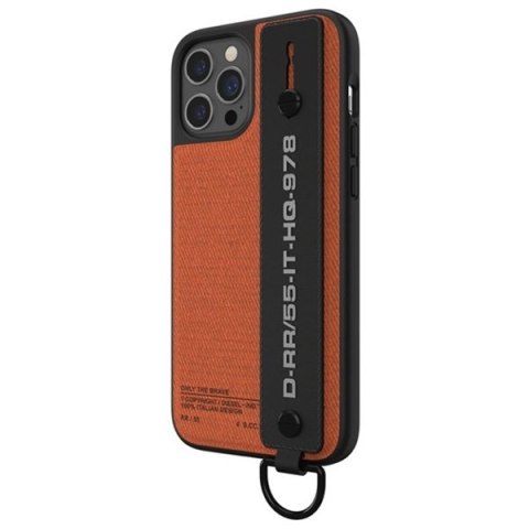 Diesel Handstrap Case Utility TwilliPhone 12/12 Pro czarno-pomarańczowy/black-orange 44288