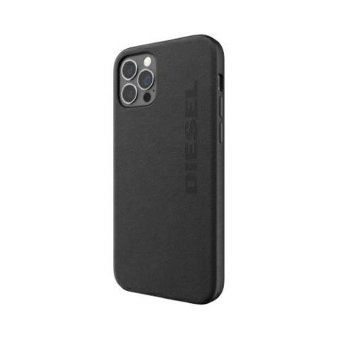 Diesel Moulded Case Premium LeatherWrap iPhone 12 Pro Max czarny/black 42517