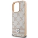 DKNY DKHCP16XPCPTSSP iPhone 16 Pro Max 6.9" różowy/pink hardcase Checkered Pattern & Printed Stripes