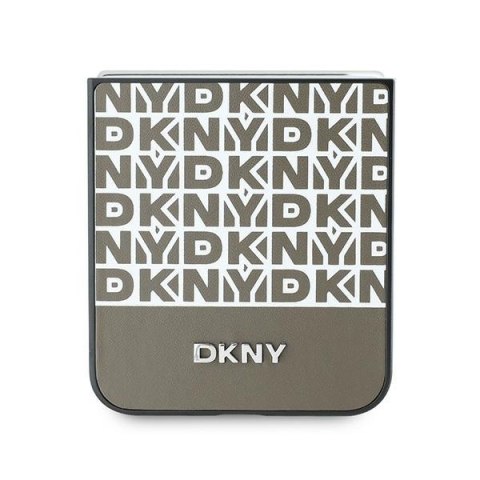 DKNY DKHCZF6PSOSPW Z Flip6 F741 / Z Flip7 FE brązowy/brown Repeat Pattern Bottom Stripe