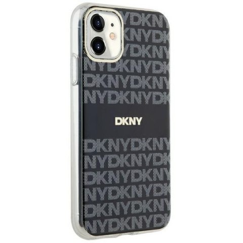 DKNY DKHMN61HRHSEK iPhone 11 / Xr6.1" czarny/black hardcase IML Mono & Stripe MagSafe