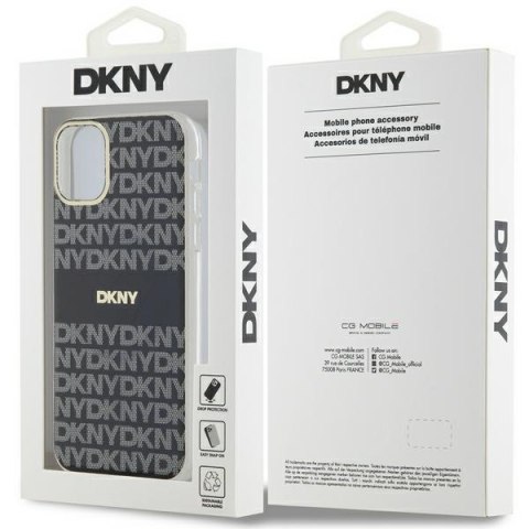 DKNY DKHMN61HRHSEK iPhone 11 / Xr6.1" czarny/black hardcase IML Mono & Stripe MagSafe