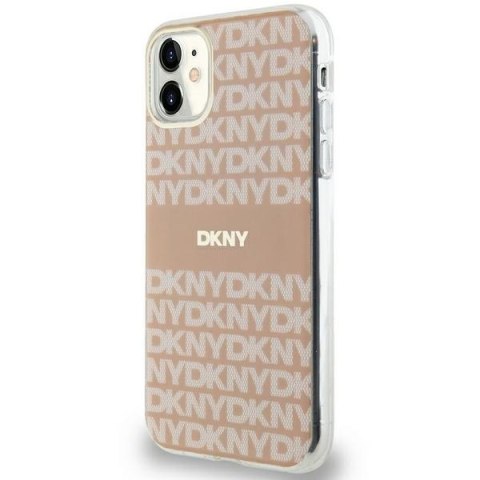 DKNY DKHMN61HRHSEP iPhone 11 / Xr6.1" różowy/pink hardcase IML Mono & Stripe MagSafe