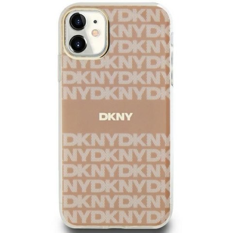 DKNY DKHMN61HRHSEP iPhone 11 / Xr6.1" różowy/pink hardcase IML Mono & Stripe MagSafe