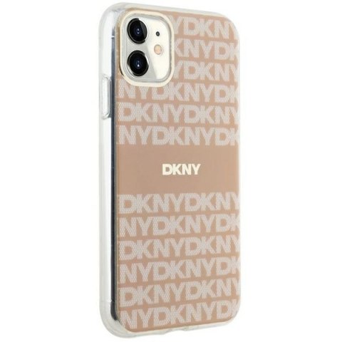 DKNY DKHMN61HRHSEP iPhone 11 / Xr6.1" różowy/pink hardcase IML Mono & Stripe MagSafe