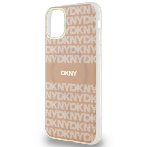DKNY DKHMN61HRHSEP iPhone 11 / Xr6.1" różowy/pink hardcase IML Mono & Stripe MagSafe