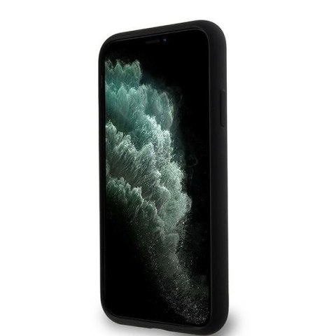 DKNY DKHMN61SNYACH iPhone 11 / Xr 6.1"czarny/black hardcase Liquid Silicone White Printed Logo MagSafe