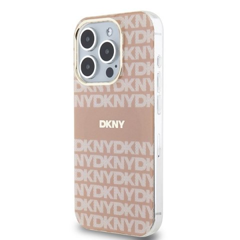 DKNY DKHMP13XHRHSEP iPhone 13 Pro Max6.7" różowy/pink hardcase IML Mono & Stripe MagSafe