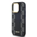 DKNY DKHMP13XPCPVSLK iPhone 13 Pro Max6.7" czarny/black hardcase Leather Checkered Mono Pattern MagSafe