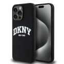 DKNY DKHMP13XSNYACH iPhone 13 Pro Max6.7" czarny/black hardcase Liquid Silicone White Printed Logo MagSafe