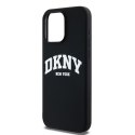 DKNY DKHMP13XSNYACH iPhone 13 Pro Max6.7" czarny/black hardcase Liquid Silicone White Printed Logo MagSafe