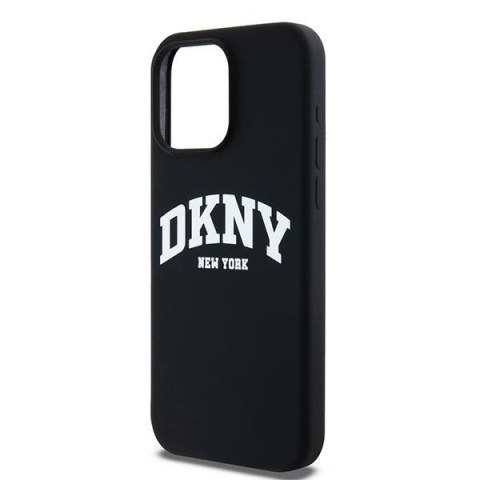 DKNY DKHMP13XSNYACH iPhone 13 Pro Max6.7" czarny/black hardcase Liquid Silicone White Printed Logo MagSafe