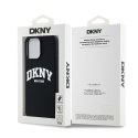 DKNY DKHMP13XSNYACH iPhone 13 Pro Max6.7" czarny/black hardcase Liquid Silicone White Printed Logo MagSafe