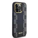 DKNY DKHMP13LPCPVSLK iPhone 13 Pro / 136.1" czarny/black hardcase Leather Checkered Mono Pattern MagSafe