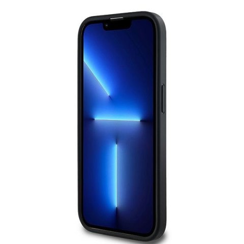 DKNY DKHMP13LPCPVSLK iPhone 13 Pro / 136.1" czarny/black hardcase Leather Checkered Mono Pattern MagSafe