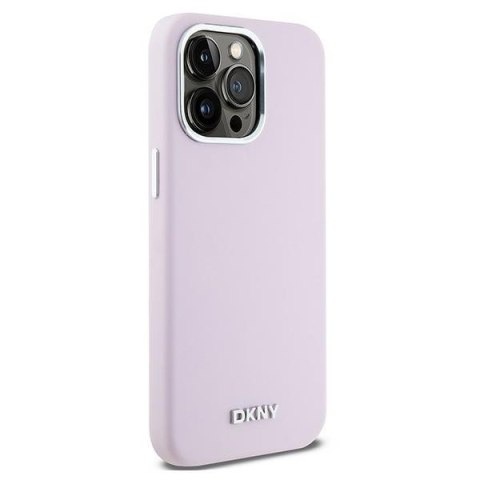 DKNY DKHMP14XSMCHLP iPhone 14 Pro Max6.7" różowy/pink hardcase Liquid Silicone Small Metal Logo MagSafe