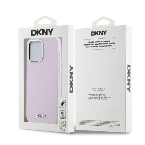DKNY DKHMP14XSMCHLP iPhone 14 Pro Max6.7" różowy/pink hardcase Liquid Silicone Small Metal Logo MagSafe