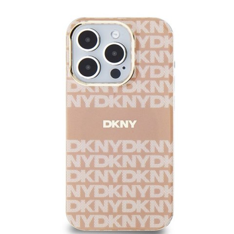 DKNY DKHMP14LHRHSEP iPhone 14 Pro6.1" różowy/pink hardcase IML Mono & Stripe MagSafe