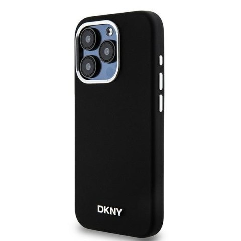 DKNY DKHMP14LSMCHLK iPhone 14 Pro 6.1"czarny/black hardcase Liquid Silicone Small Metal Logo MagSafe