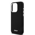 DKNY DKHMP14LSMCHLK iPhone 14 Pro 6.1"czarny/black hardcase Liquid Silicone Small Metal Logo MagSafe