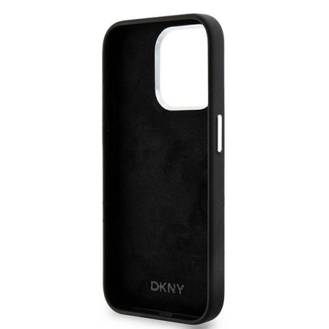 DKNY DKHMP14LSMCHLK iPhone 14 Pro 6.1"czarny/black hardcase Liquid Silicone Small Metal Logo MagSafe