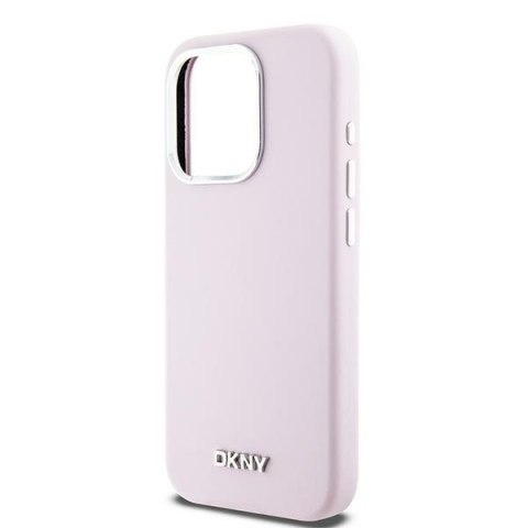 DKNY DKHMP14LSMCHLP iPhone 14 Pro 6.1"różowy/pink hardcase Liquid Silicone Small Metal Logo MagSafe