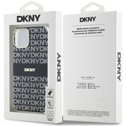 DKNY DKHMP14SHRHSEK iPhone 14 / 15 / 136.1" czarny/black hardcase IML Mono & Stripe MagSafe