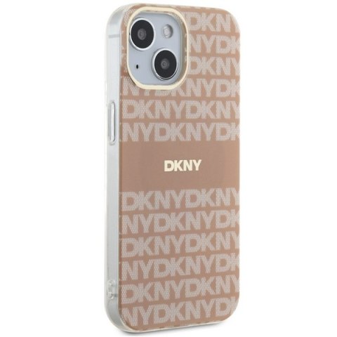 DKNY DKHMP14SHRHSEP iPhone 14 / 15 / 136.1" różowy/pink hardcase IML Mono & Stripe MagSafe