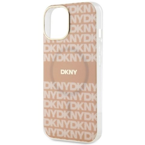 DKNY DKHMP14SHRHSEP iPhone 14 / 15 / 136.1" różowy/pink hardcase IML Mono & Stripe MagSafe