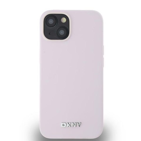 DKNY DKHMP14SSMCHLP iPhone 14 / 15 / 136.1" różowy/pink hardcase Liquid Silicone Small Metal Logo MagSafe