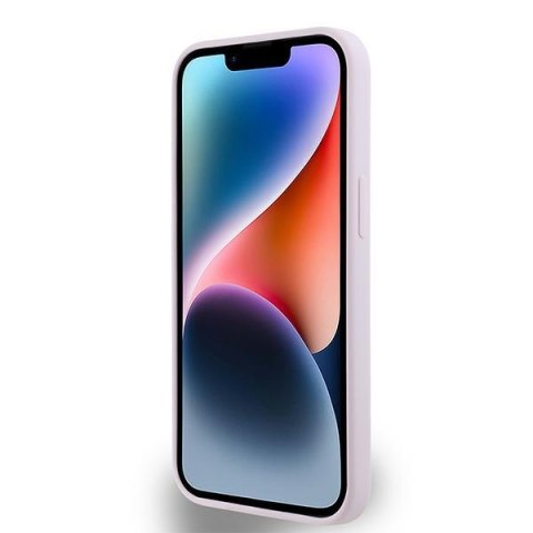 DKNY DKHMP14SSMCHLP iPhone 14 / 15 / 136.1" różowy/pink hardcase Liquid Silicone Small Metal Logo MagSafe